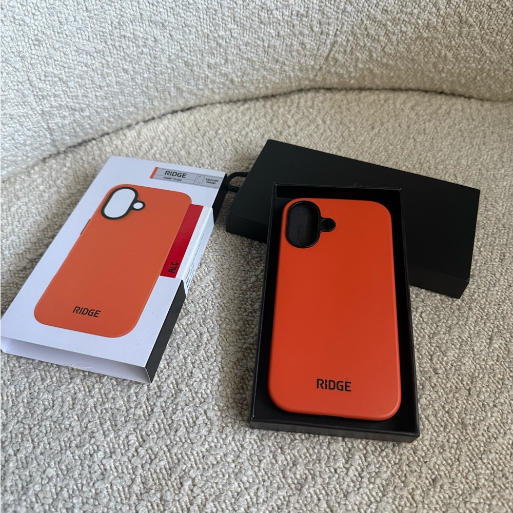 Ridge Orange iPhone 16 Case - 2